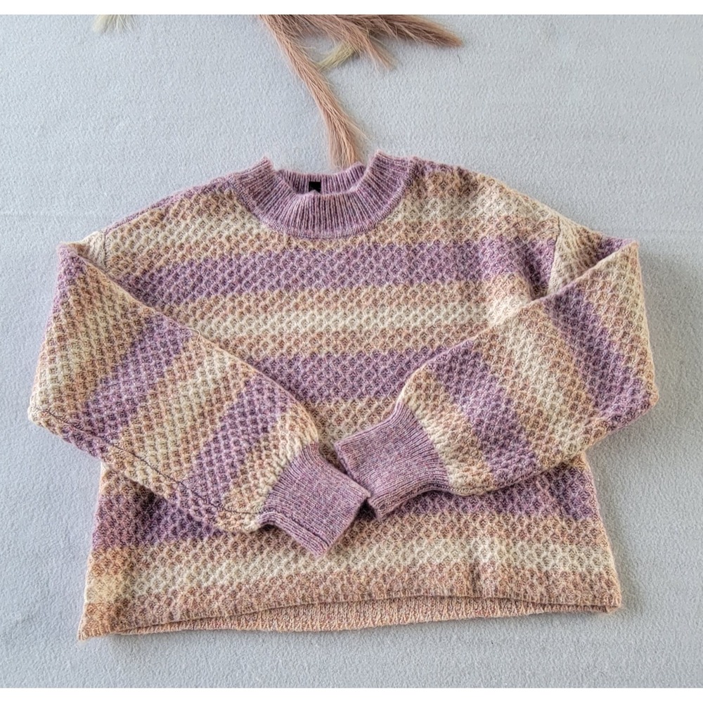 Jessica Simpson Cozy Multicolored Crew Neck Sweater Size S‎ And Size L